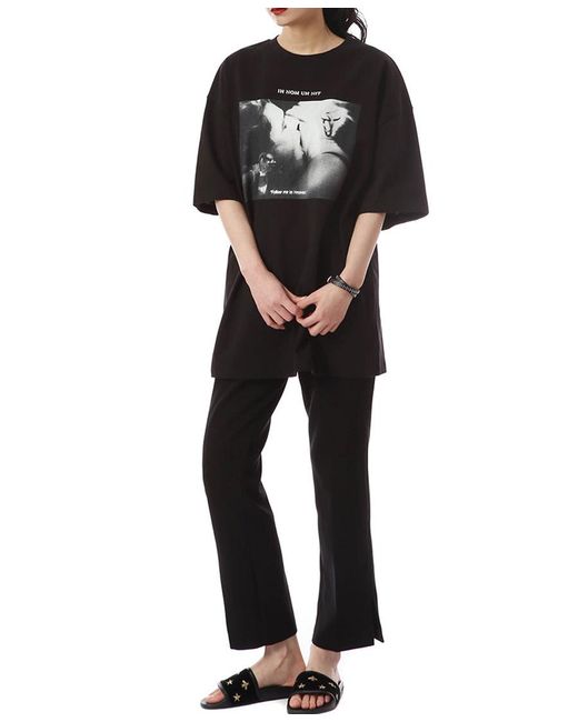 Ih Nom Uh Nit Black Printed Short Sleeves for men