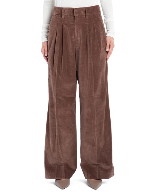 Dondup Brown Eloise Pleated Trousers