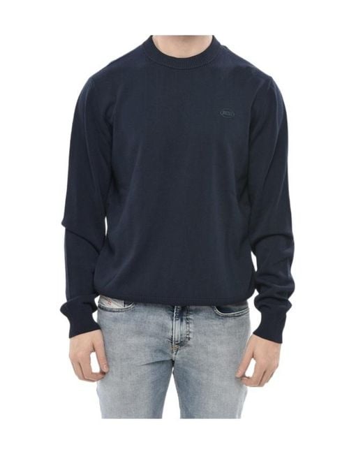 DIESEL Blue Crew Neck Sweatshirt for men