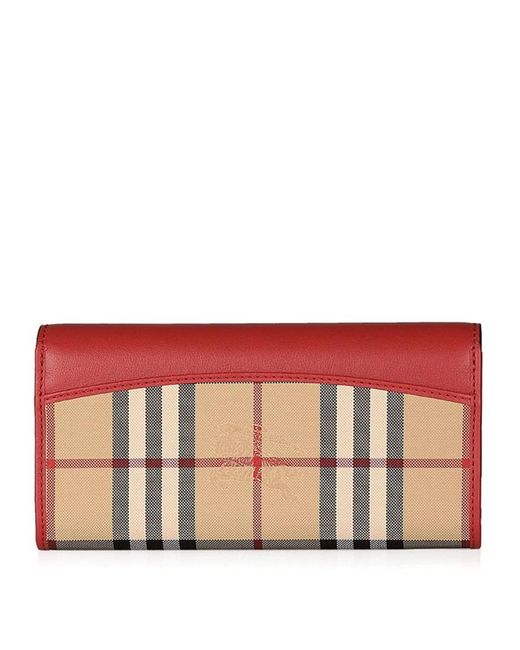 Burberry Red Flip Wallet