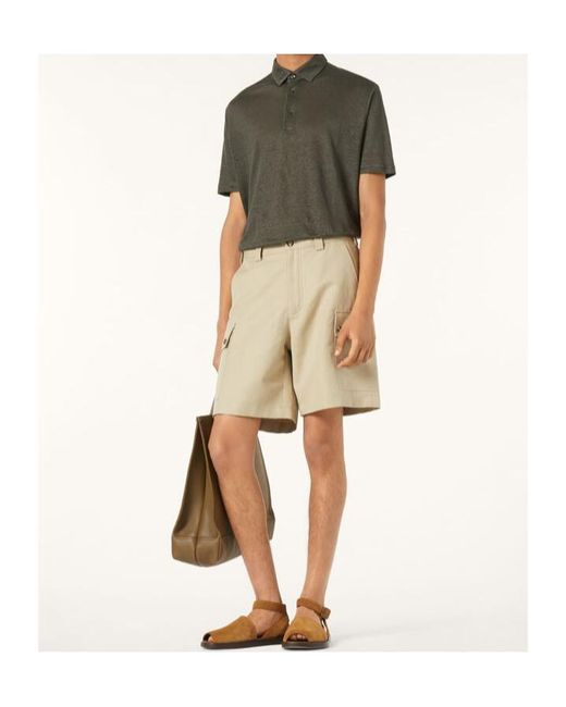 Loro Piana Green Polo Shirt for men