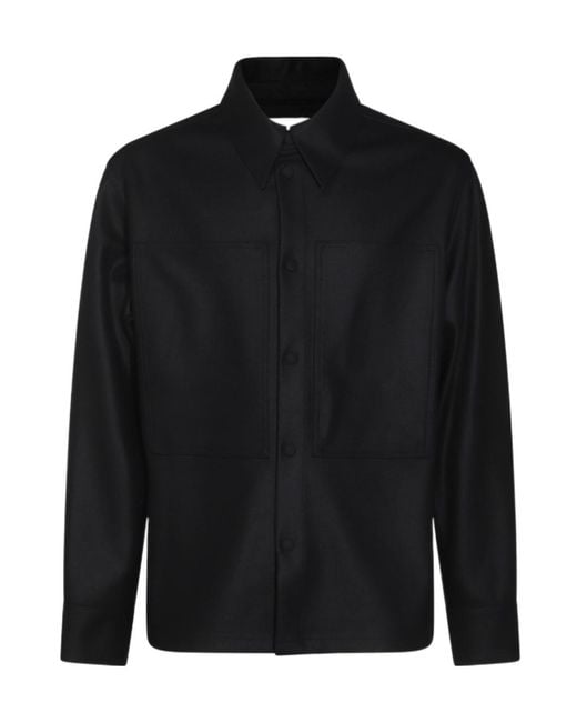 Jil Sander Black Buttoned Shirt for men