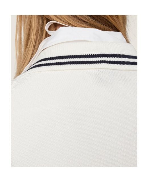 Miu Miu White Cotton Polo Shirt