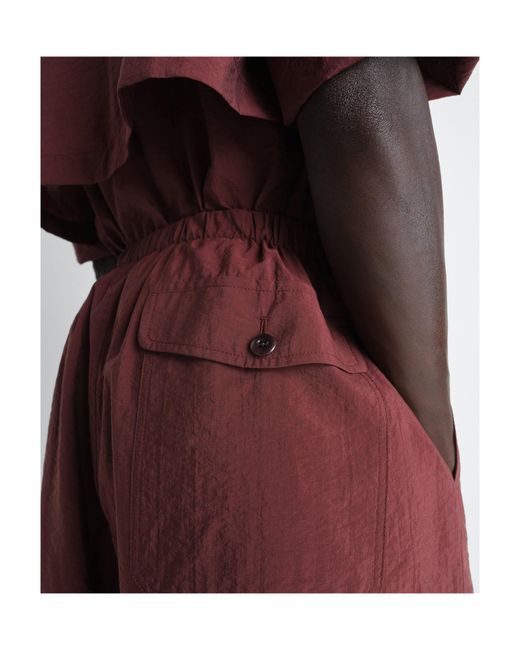 Lemaire Red Cargo Easy Shorts for men