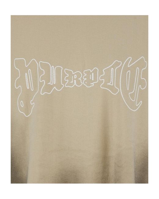 Purple Brand Green Textured Jersey Ss Tee for men