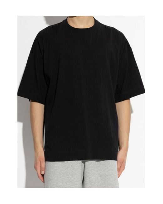 Dries Van Noten Black Short-Sleeved T-Shirt for men
