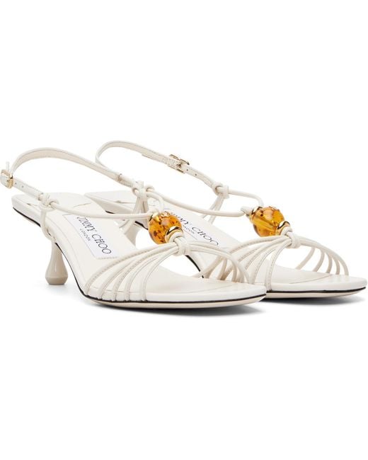 Jimmy Choo Metallic Lova 50 High-Heeled Sandals