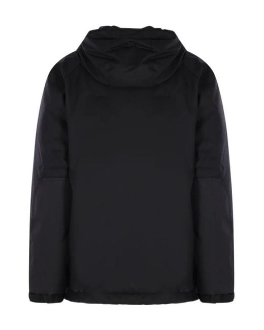 Junya Watanabe Black Zip-Up Hooded Jacket for men