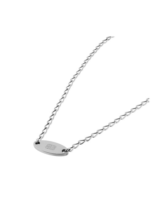 Balenciaga White Everyday Chain Necklace for men