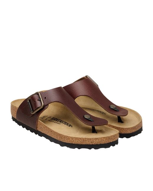 Birkenstock Brown Ramses Thong Buckle Sandals for men