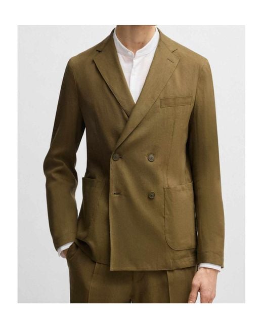 Boss Green Boss Double-Breasted Slim-Fit Blazer for men