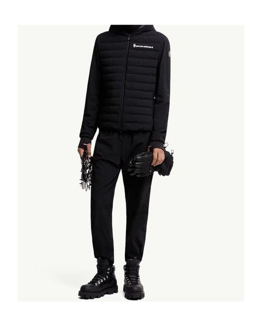 Moncler Black Grenoble Drawstring Tapered Pants for men