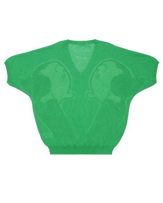 Iceberg Green Printed Pattern Pullover