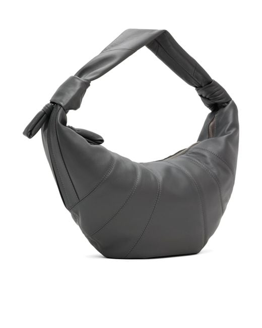 Lemaire Gray Fortune Croissant Shoulder Bag