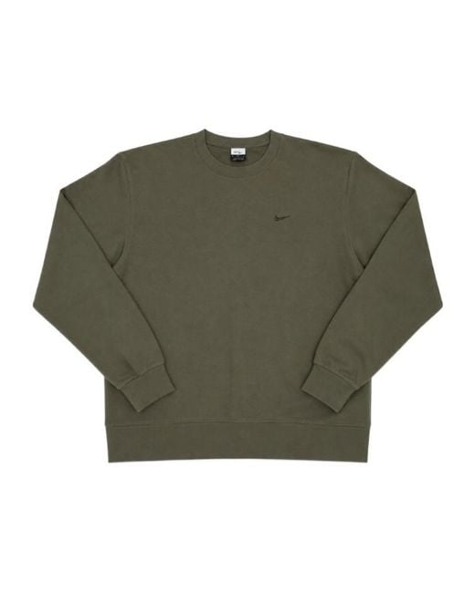 Nike Green Logo-Embroidered Sweatshirt for men