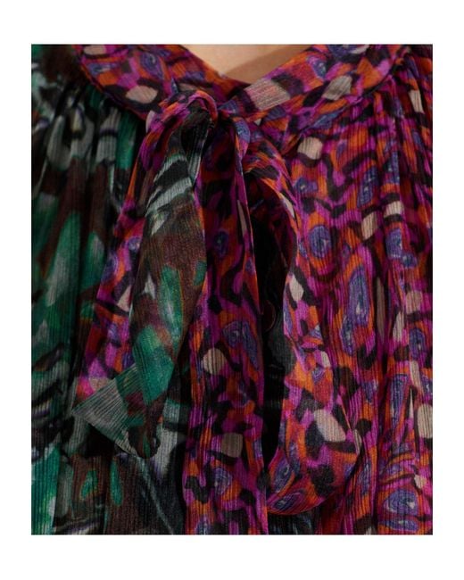 Dries Van Noten Red Long-Sleeved Shirt