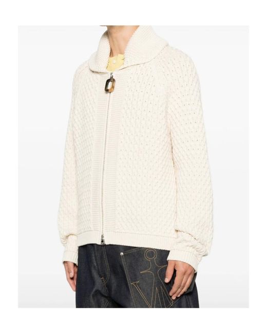 J.W. Anderson Natural Jw Anderson Cable Zip Cardigan for men