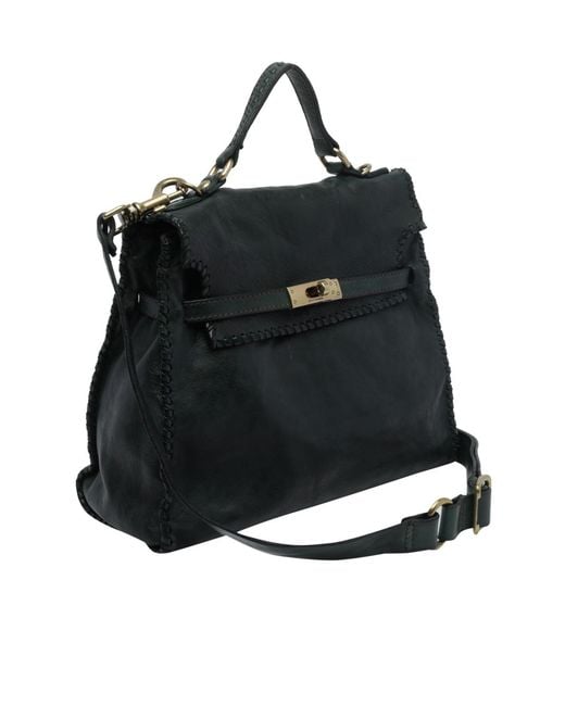 Campomaggi Black Shoulder Bag With Handle