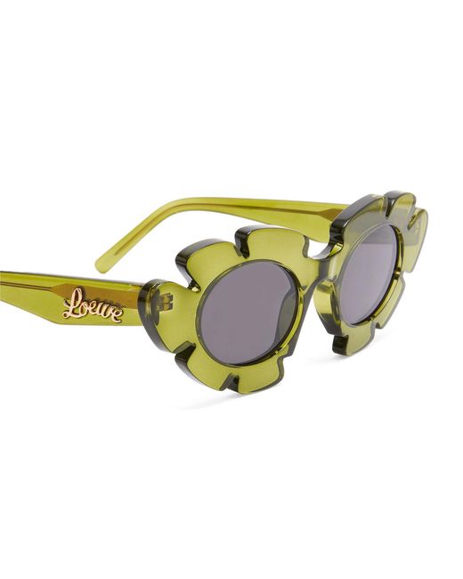 Loewe Metallic Flower Frame Sunglasses