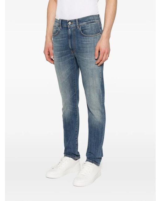 Pt Pantaloni Blue Pt Torino Mick Slim-Fit Jeans for men