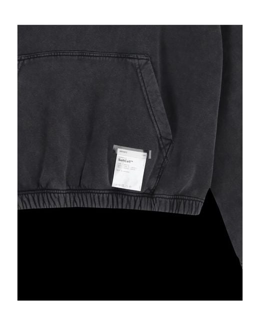 Satisfy Black Softcell Relaxed Hoodie for men