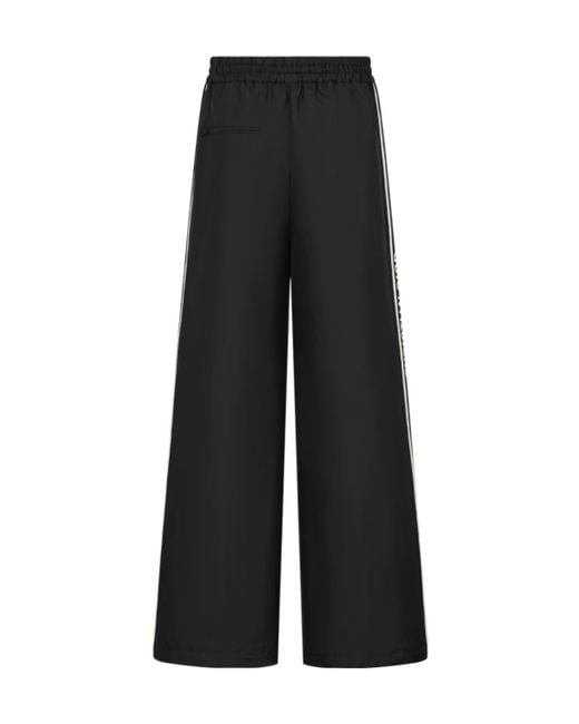 Dior Black Christian Drawstring Straight Leg Pants