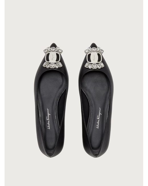 Ferragamo Brown Logo Flats