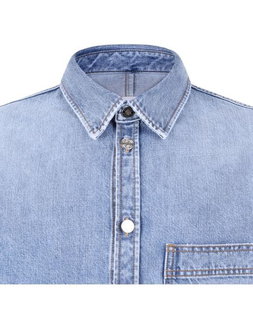 Givenchy Blue Denim Shirts for men