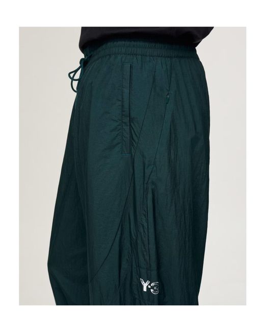 Y-3 Green Drawstring Track Pants for men