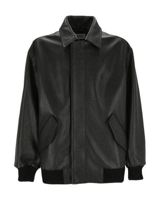 Loewe Black Bomber Jacket for men