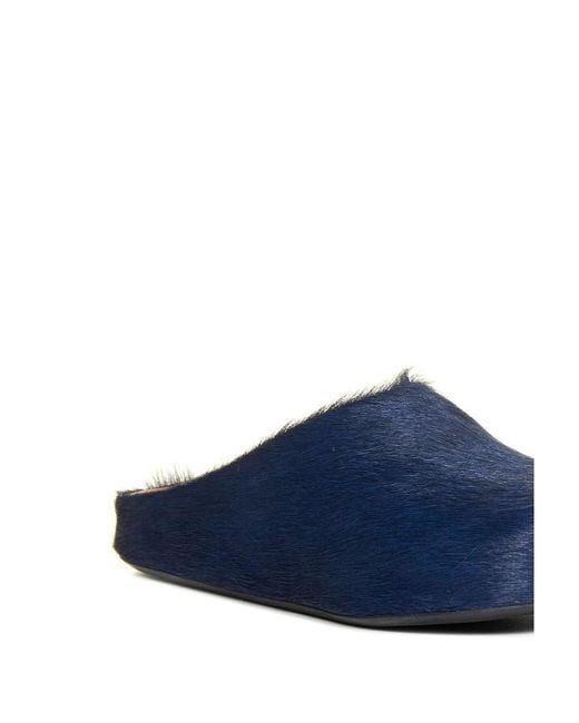 Marni Blue Fussbett Slip-On Flat Mules for men