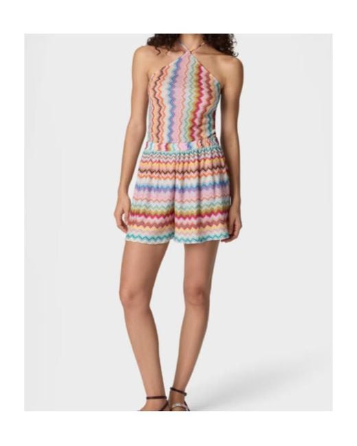 Missoni White Zigzag Pixel-Effect Pattern Jumpsuit