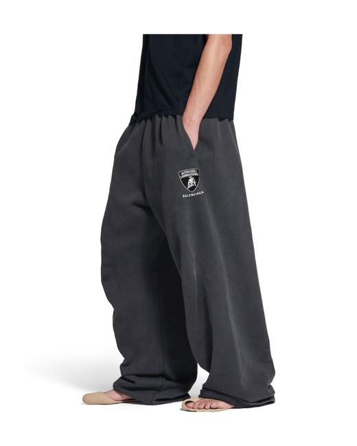 Balenciaga Gray X Automobili Lamborghini Oversized Sweatpants for men