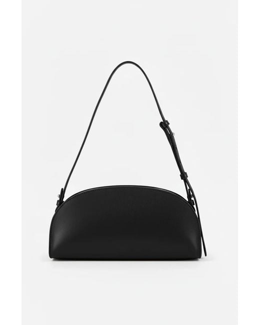A.P.C. Black Demi Lune Shoulder Bag