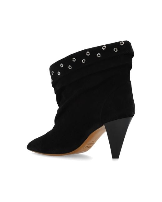 Isabel Marant Black High-Heeled Ankle Boots