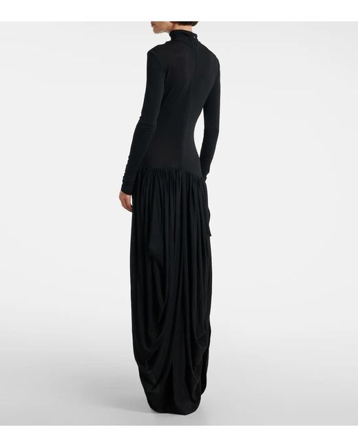 Magda Butrym Black Long-Sleeved Dress