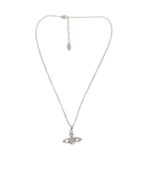 Vivienne Westwood White Logo Necklace