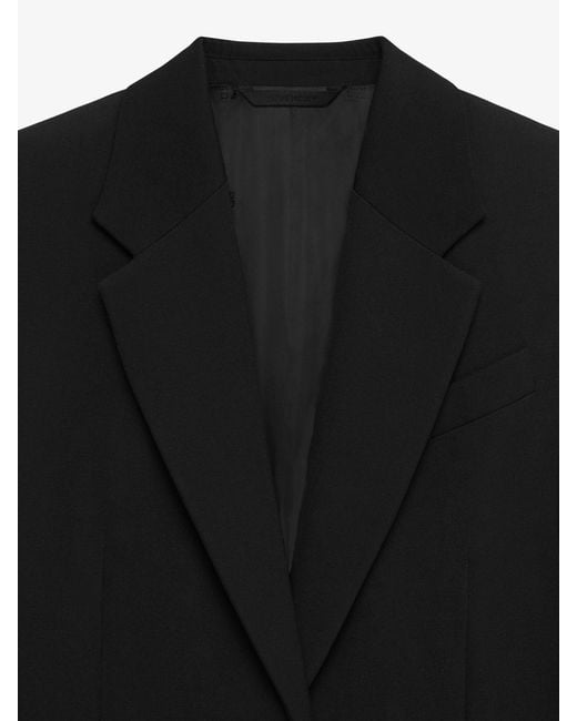 Givenchy Black V-Neck Single-Breasted Jacket