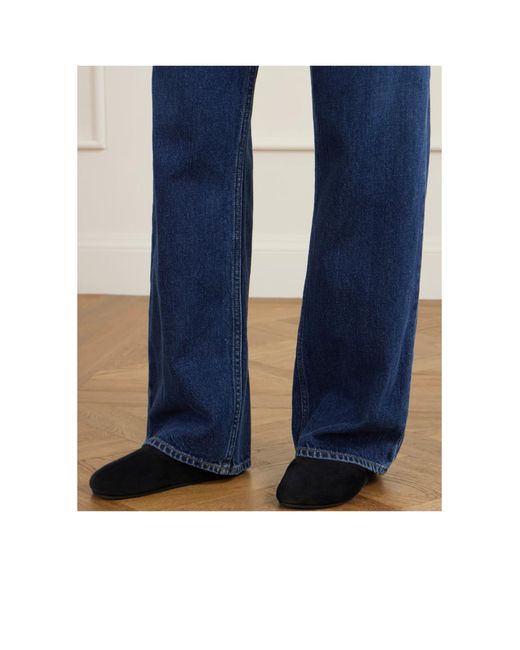 The Row Blue Hudson Two Slip-Ons