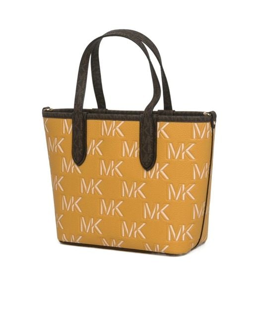 MICHAEL Michael Kors Black Eliza Logo Letter Tote Bag