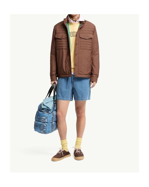 Moncler Brown Vnorviane Mid-Length Down Jacket for men