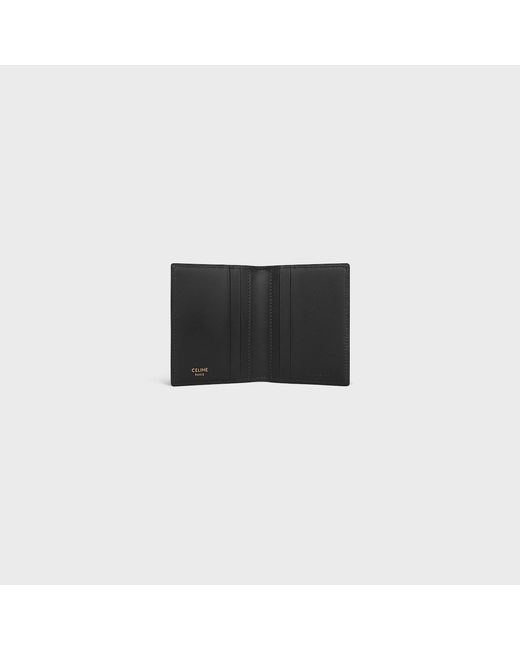 Céline Black Bi-Fold Card Holder Triomphe Pontet