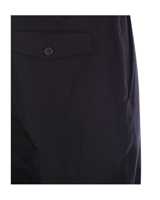 Pt Pantaloni Blue Pt Torino Rebel Wool Straight-Leg Pants for men