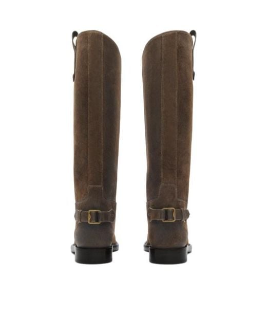Burberry Brown Cavalier Knee-Length Riding Boots