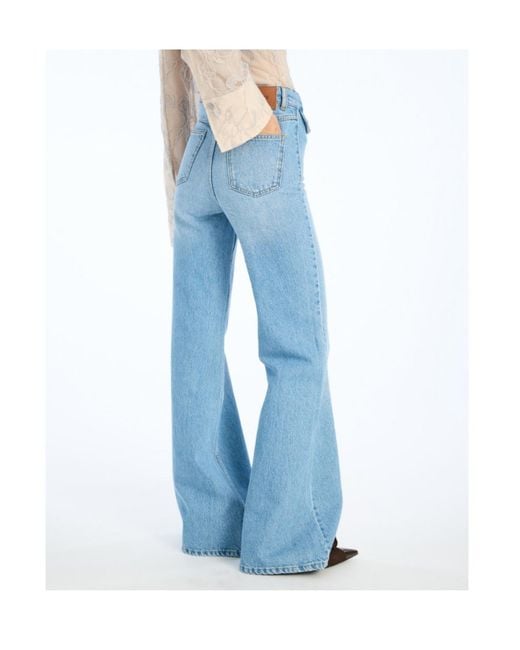 ROTATE BIRGER CHRISTENSEN Blue Flared Jeans