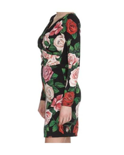 Dolce & Gabbana Black Long-Sleeved Dress