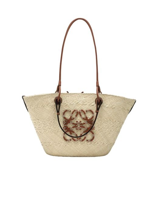 Loewe Natural Paulas Ibiza Basket Shoulder Bag