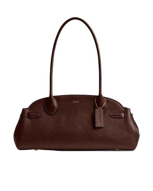 COACH Brown Empire Carryall 34 Zipped Shoulder Bag