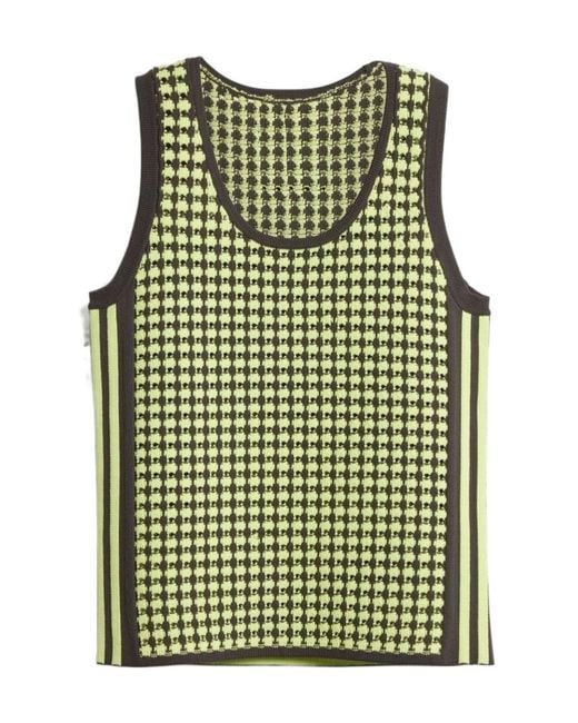 Adidas by Wales Bonner Green X Wales Bonner Crochet-Knit Tank Top for men
