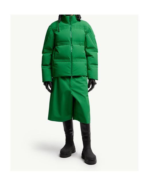Moncler Green X Asap Rocky Logo Printed Layered Shorts for men